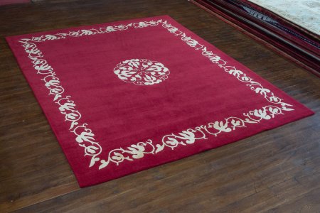 Hand-Knotted Nepalese 60 Knot Rug From Nepal