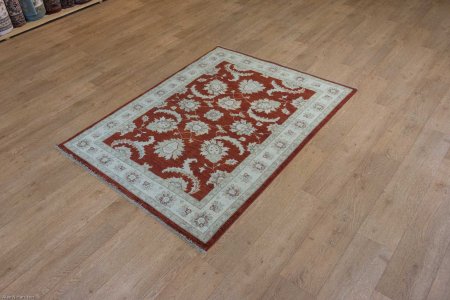 Hand-Knotted Ziegler Rug From Afghanistan