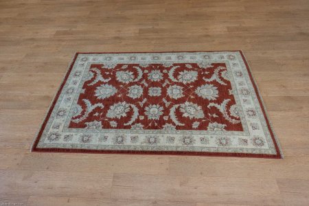 Hand-Knotted Ziegler Rug From Afghanistan