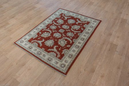 Hand-Knotted Ziegler Rug From Afghanistan