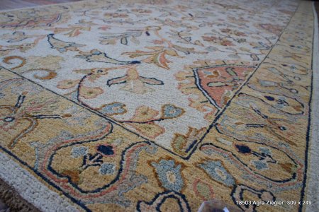 Hand-Knotted Simla Kilim From India