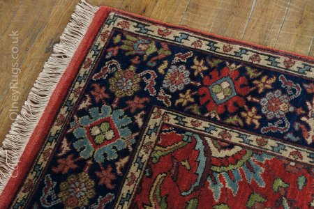 Hand-Knotted Agra Mahal Rug From India