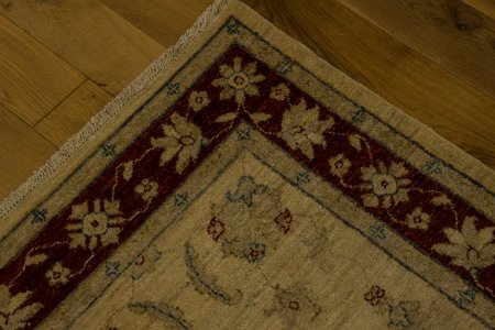 Hand-Knotted Ziegler Runner From Afghanistan