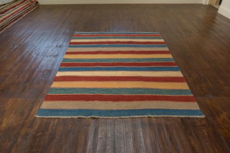 Hand-Woven Qashgai Kilim From Iran (Persian)