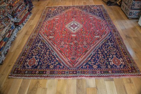 Hand-Knotted Qashgai Rug From Iran (Persian)
