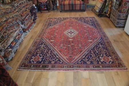Hand-Knotted Qashgai Rug From Iran (Persian)