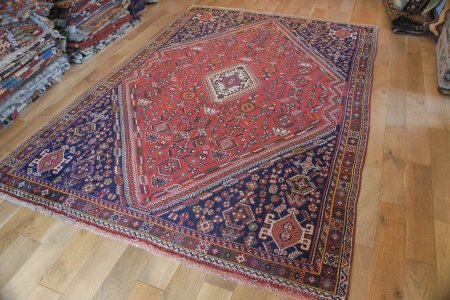 Hand-Knotted Qashgai Rug From Iran (Persian)