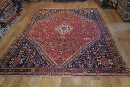 Hand-Knotted Qashgai Rug From Iran (Persian)