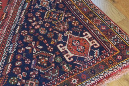Hand-Knotted Qashgai Rug From Iran (Persian)
