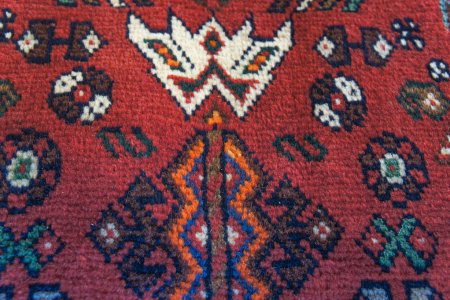 Hand-Knotted Qashgai Rug From Iran (Persian)