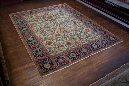 Hand-Knotted Mamluk Rug From India