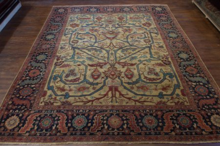 Hand-Knotted Mamluk Rug From India