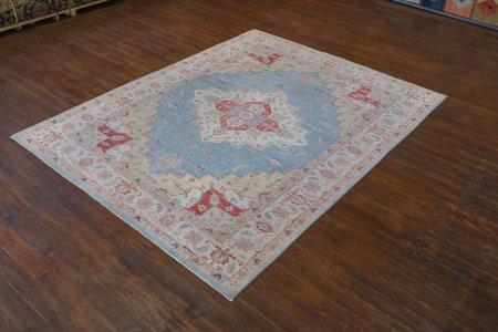 Hand-Knotted Ziegler Rug From Afghanistan