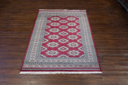 Hand-Knotted Jaldar Rug From Pakistan