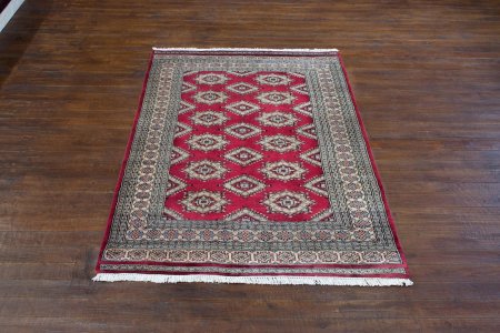Hand-Knotted Jaldar Rug From Pakistan