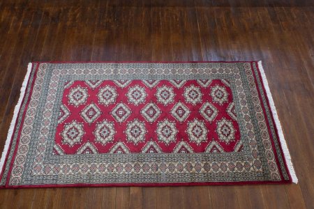 Hand-Knotted Jaldar Rug From Pakistan