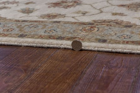 Hand-Knotted Agra Ziegler Runner From India