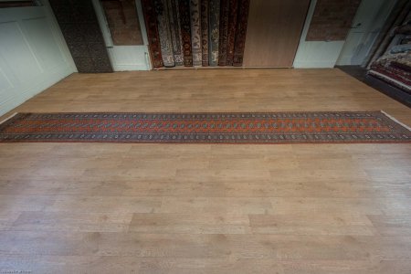 Hand-Knotted Bokhara Runner From Pakistan