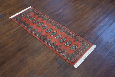 Hand-Knotted Bokhara Runner From Pakistan