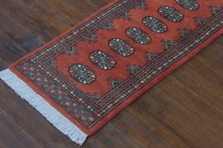 Hand-Knotted Bokhara Runner From Pakistan