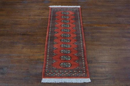 Hand-Knotted Bokhara Runner From Pakistan