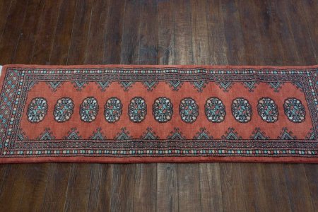 Hand-Knotted Bokhara Runner From Pakistan