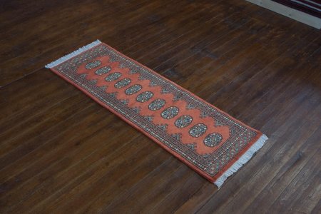 Hand-Knotted Bokhara Runner From Pakistan