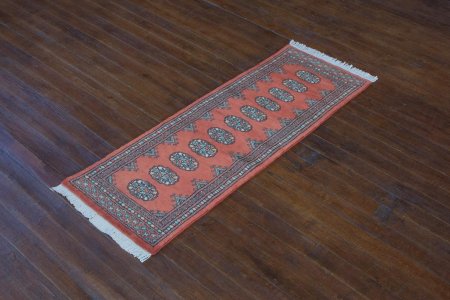 Hand-Knotted Bokhara Runner From Pakistan