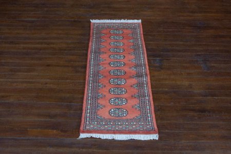 Hand-Knotted Bokhara Runner From Pakistan