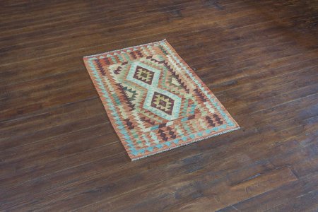 Hand-Made Mazar Kilim From Afghanistan