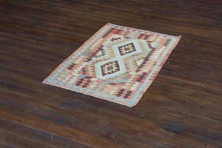 Hand-Made Mazar Kilim From Afghanistan
