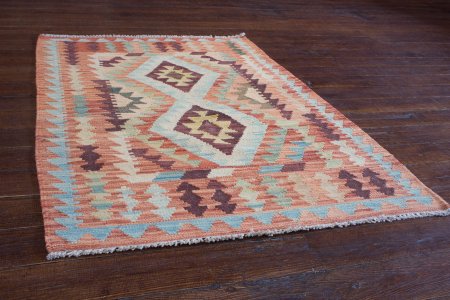 Hand-Made Mazar Kilim From Afghanistan