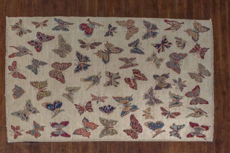 Hand-Knotted Kashgari Rug From Afghanistan