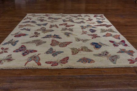 Hand-Knotted Kashgari Rug From Afghanistan