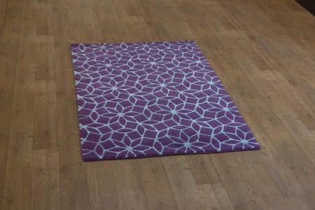 Hand-Knotted Tinchuli Rug From Nepal