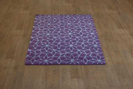 Hand-Knotted Tinchuli Rug From Nepal
