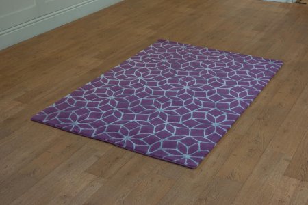 Hand-Knotted Tinchuli Rug From Nepal