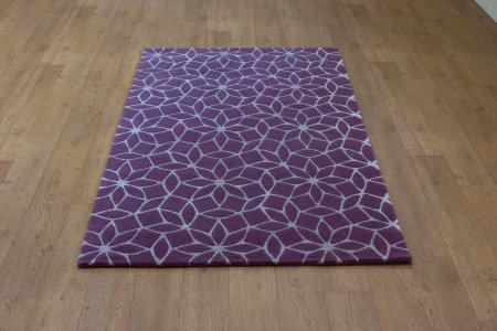Hand-Knotted Tinchuli Rug From Nepal