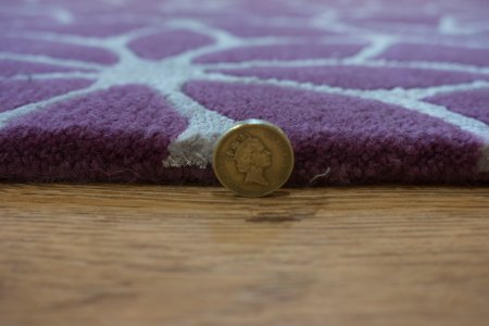 Hand-Knotted Tinchuli Rug From Nepal