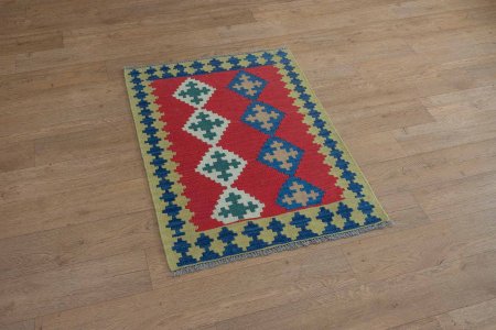 Hand-Woven Qashgai Kilim From Iran (Persian)