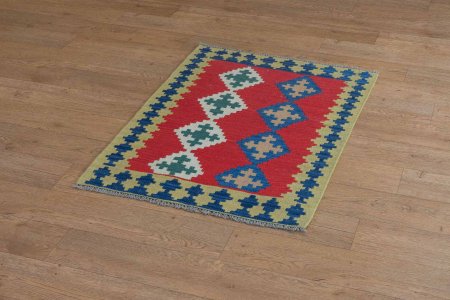 Hand-Woven Qashgai Kilim From Iran (Persian)