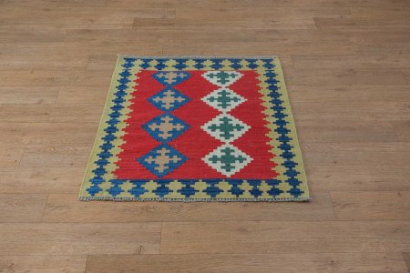 Hand-Woven Qashgai Kilim From Iran (Persian)