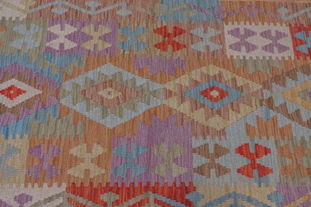 Hand-Knotted Mazar Kilim From Afghanistan