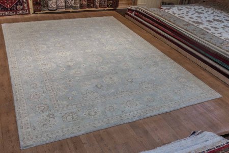 Hand-Knotted Pasha Ziegler Rug From Afghanistan