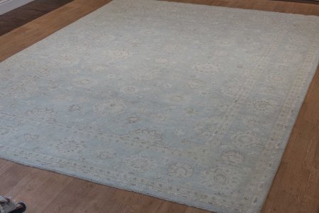 Hand-Knotted Pasha Ziegler Rug From Afghanistan