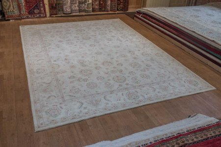 Hand-Knotted Ziegler Rug From Afghanistan