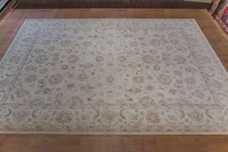 Hand-Knotted Ziegler Rug From Afghanistan