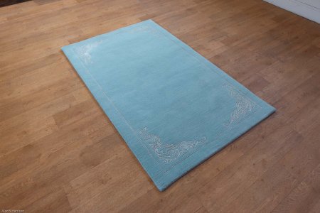 Hand-Knotted Tinchuli Rug From Nepal