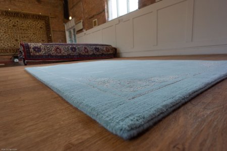 Hand-Knotted Tinchuli Rug From Nepal