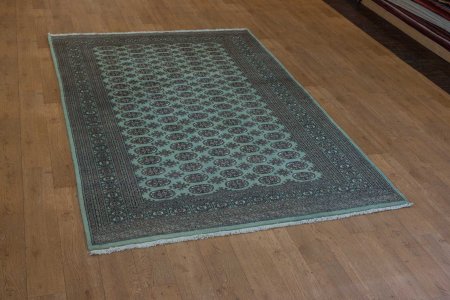 Hand-Knotted Bokhara Rug From Pakistan